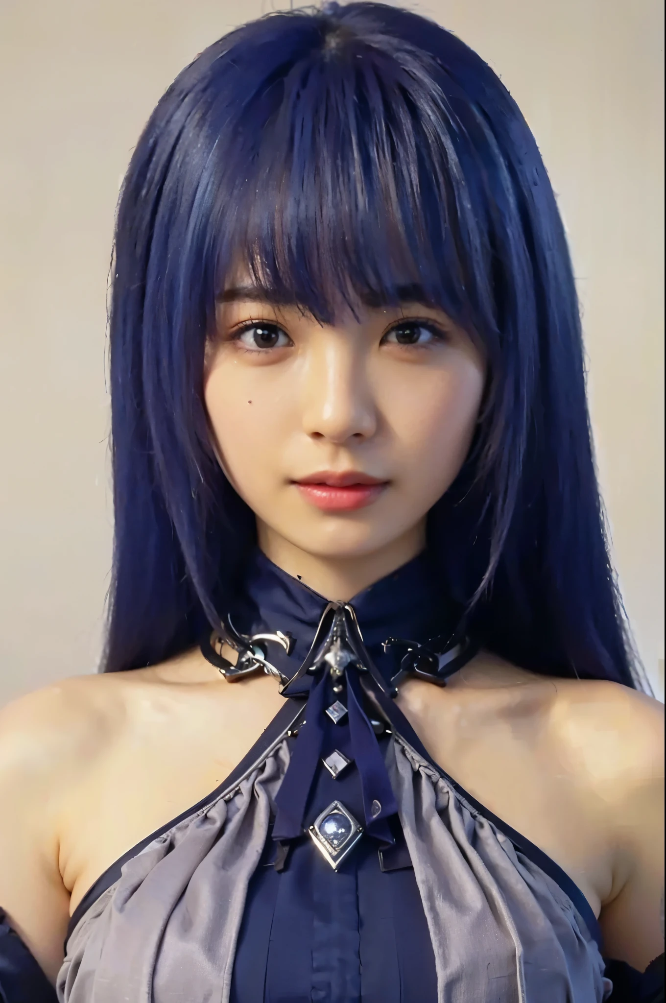 (Completely live action:1.37), (Amazingly realistic textures:1.37), (masterpiece, best quality:1.2), (8k uhd, 16k, 32k, ultra high res), amazingly realistic skin, amazingly realistic photo, superrealism, (photorealistic:1.37), (RAW photo), ultimately realistic, (ultimately realistic all details), (ultimately realistic all textures), super realistic lighting, super realistic shadow, (japanese girl:1.5), ((young face)), smiling, happy, super realistic face, ultimately realistic skin, ultimately realistic eyes, (mascara:1.35)ultimately realistic background, ultimately realistic detail up, kkw-ph1, GotouMaki, (Canon EOS R6, 85mm, 1/200s, f/5.6, ISO 1600), (tattoo), (mechanical armor:1.37), (sel-frame glasses), (blue eyes:1.2), (silver hair:1.3), 