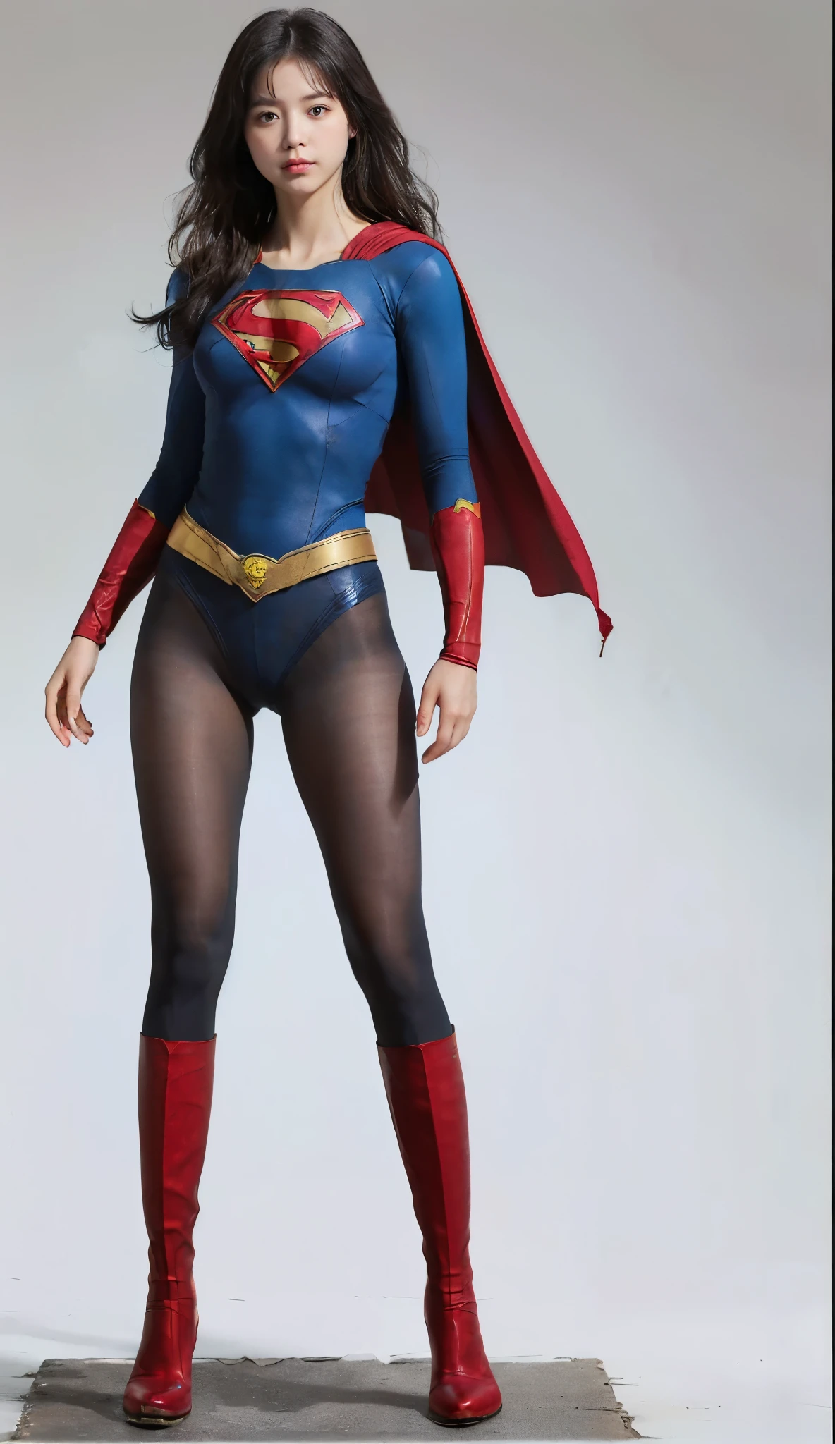 No background、(((Beautiful legs in black tights.)))、(((Legally express the beauty of your smile)))、((((Make the most of your original images)))、(((体にぴったりフィットするSupergirl Costume)))、(((Supergirl Costume)))、(((short and beautiful hair)))、(((suffering)))、(((Please wear black tights....、Wear red boots)))、((Best image quality、8k))、((Highest quality、8k、masterpiece:1.3))、(((Preserve background )))、Sharp focus:1.2、Beautiful woman with perfect figure:1.4、Slim Abs:1.2、Wet body:1.5、Highly detailed face and skin texture、8k