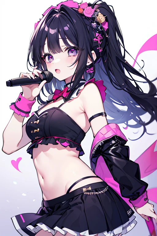 Highest quality、Highest quality、Masterpiece、girl((20-year-old、as soon as、Highest Bust、Medium Bust、Wide open chest、Red glowing eyes、Black Ear、Red Mesh、Disheveled Hair、Loincloth、thin、The best valley、Open chest、hair ornaments、Full body view、Black Universe Suit、Black Skirt、Random Pause、smile、headphone、Chain Accessories、necklace))、high quality、Beautiful Art、background((Collapsing Ground、no gravity、Floating Object、shooting star、universe、comet))、Depth((Earth))、flight、Flying Debris、Depth of text、movie、Visual Arts、Perfect Art、8K、Genuine、Special Angles