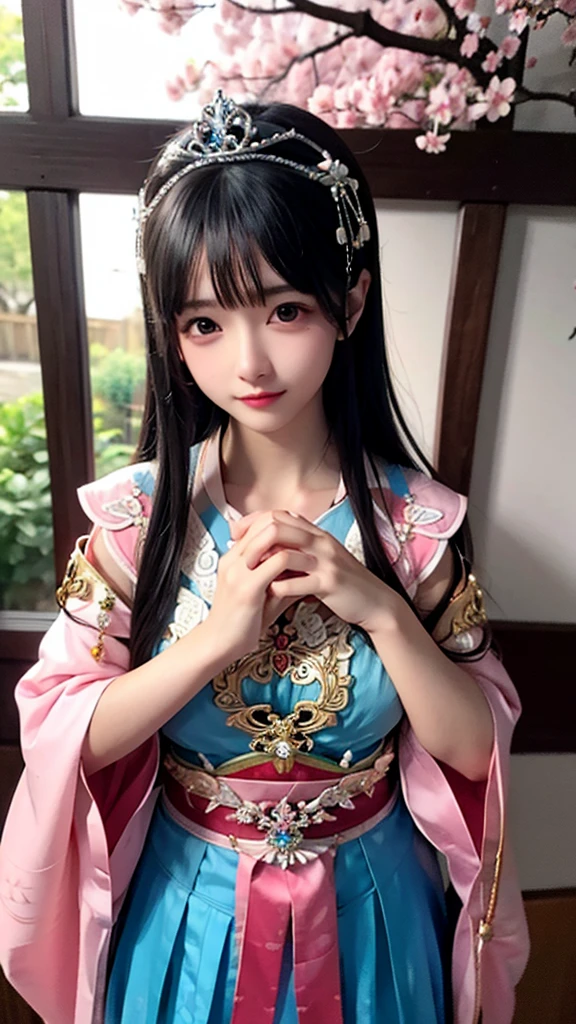 masterpiece, best quality,hanfu, cute & girly \(idolmaster\),