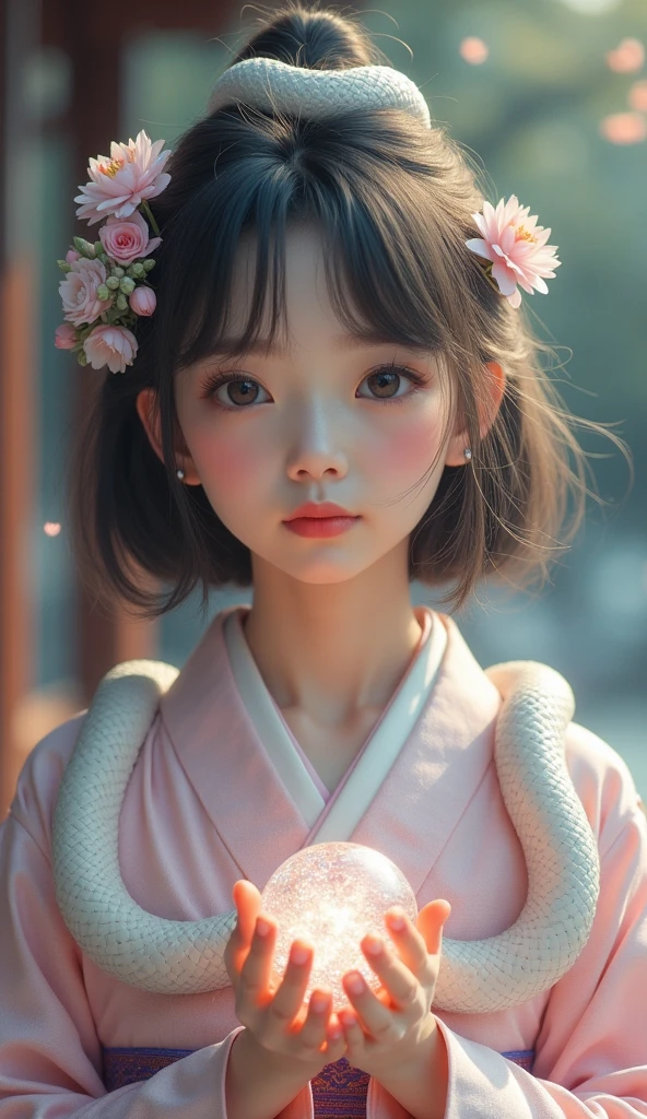 detailed face, cute face,brown eye, Great quality, masterpiece, High Resolutiupon, One girl, blush, (Captivating smile: 0.8), Star Student, chinese hanfu, hair accessory, necklace, jewelry, beauty, upon_body, Tyndall effect, Realistic, Shadow Room, Light Edge, Two-tupone Lighting, (Skin with attention to detail: 1.2), 8k UHD, SLR, Soft Light, high quality, Volumetric lighting, snapshot, High Resolutiupon, 4K, 8k, Background Blur, Real Persupon