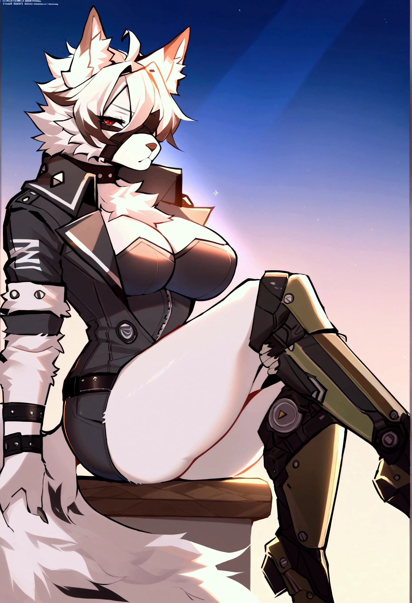 1 girl, high quality, (short hair), forehead, (medium breast), (straps on thighs:1.3), white background, plants, (stocking), (sweaty:1.1), (nipples:0.8), thick thighs, (middle Ages:1.2), (cameltoe:1.1), suit, stomach, (cyborg:1.2), (armor), white hair, hair band, horns, underboob