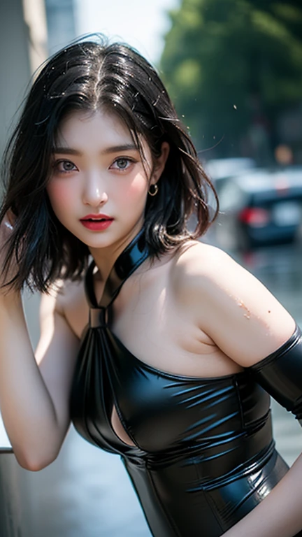 best quality, masterpiece, photo realistic, intricate details, raw photo, photon rendering, octane render, absurdres, ultra detailed, detailed face, detailed skin, trending on artstation,8k masterpiece,cinematic lighting, scenery, scenery, no humans, cityscape, sky, city, cloud, outdoors, building, sunset, city lights, bridge, river, tree, roadn, artist name,