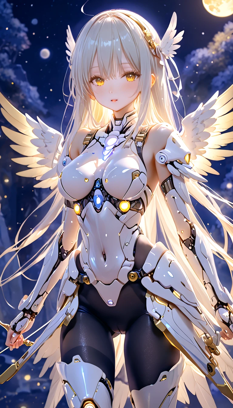 (Disparo de vaquero:1.2),(Disparo gran angular), (Poco probable:1.3), (Detalles intrincados:1.4), (Obra maestra) , ((Anime Robot, Hermoso Golem, ((piel blanca)), angel, 1girl, magica)), (Perfect aesthetic eyes:1.3) , (ojos detallados) , (halo:1.2) , (Anillo Elden:1.3), (mechanicalwings), (alas:1.3), resplandeciente, Pelo twintails, cabello multicolor, (Manos perfectas:1.1), (anatomically correct body:1.4), (Cara perfecta), Majestic Guardian Knight | Ultra-detailed robotic armor | cinematic lighting | Yontricated filigree metal design | 16k | Motor Unreal 5 | Renderizado de octanaje | ..3D, (Anatomically correct :1.4), (en el Holographics Hyperspace Metaverse 50mm, Ultra detallado, fantasy background, sonrojarse, solamente), (Postura de lucha:1.3), (Magical Circle:1.3), Effect Lightning, (Trazado de rayos), muestra tu habilidad A.Yo., (ojos brillantes) , (glowing particles) , Fondo de pantalla de 16k, Robot hembra,