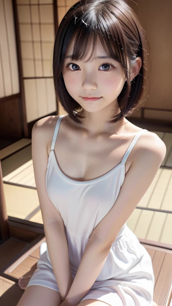masutepiece, Best Quality, 8K, (( student)), ((With smiling eyes))、 Raw photo, absurderes, award winning portrait, ssmile, Solo, Daytime, on the park,fullnude、Idol face, violaceaess, gardeniass, Delicate girl, Upper body, Digital SLR, Looking at Viewer, Candid, Sophisticated,, Thin arms, Professional Lighting, Film grain, chromatic abberation, (Eyes and faces with detailed:1.0), (Bokeh:1.1)、full body Esbian、Lying in the park、boldly open your legs