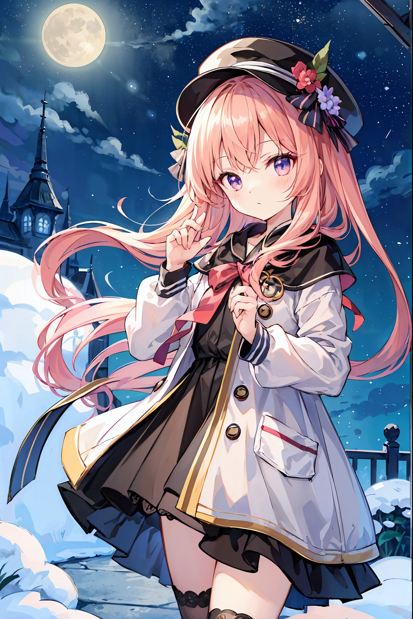 Cute, chibi, Tiny, don't go out in the middle of the night . they march on a hazy moonlight night. I don't see them. Various 日本のYokaiと精霊, Heian-kyo, Japanese folklore , matrix, Yokai(日本のYokaiと精霊), unmanned, not human, Heian emaki-style illustrations , Detailed Drawings, vibrant colors、