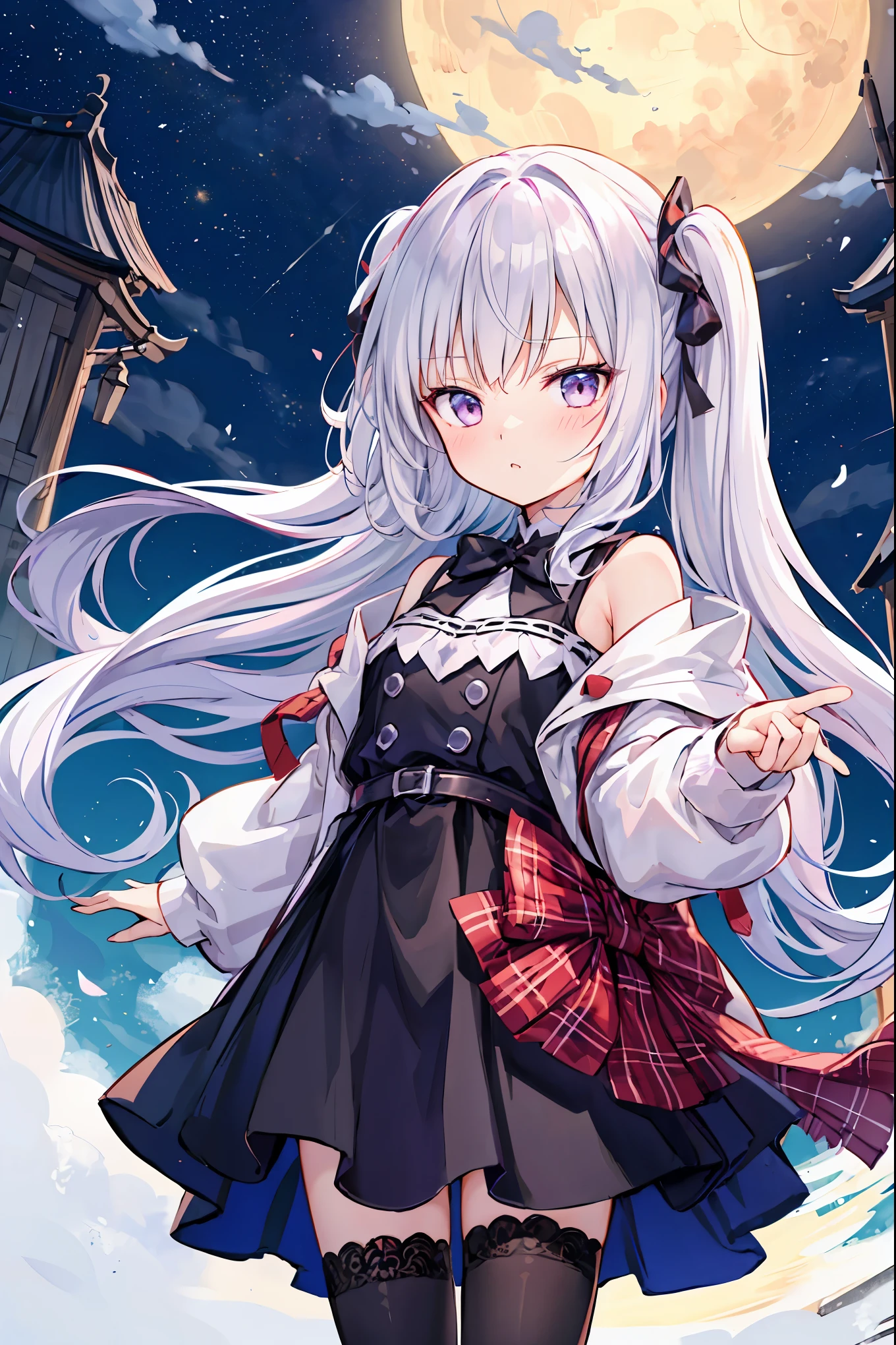 （Cute older sister:1.3）、Long eyelashes、smile,Spring atmosphere、noon、Aggressive、hot、((Strong winds))、Black Pantyhose、Shining Eyes、sneeze、pollen,Big Breasts