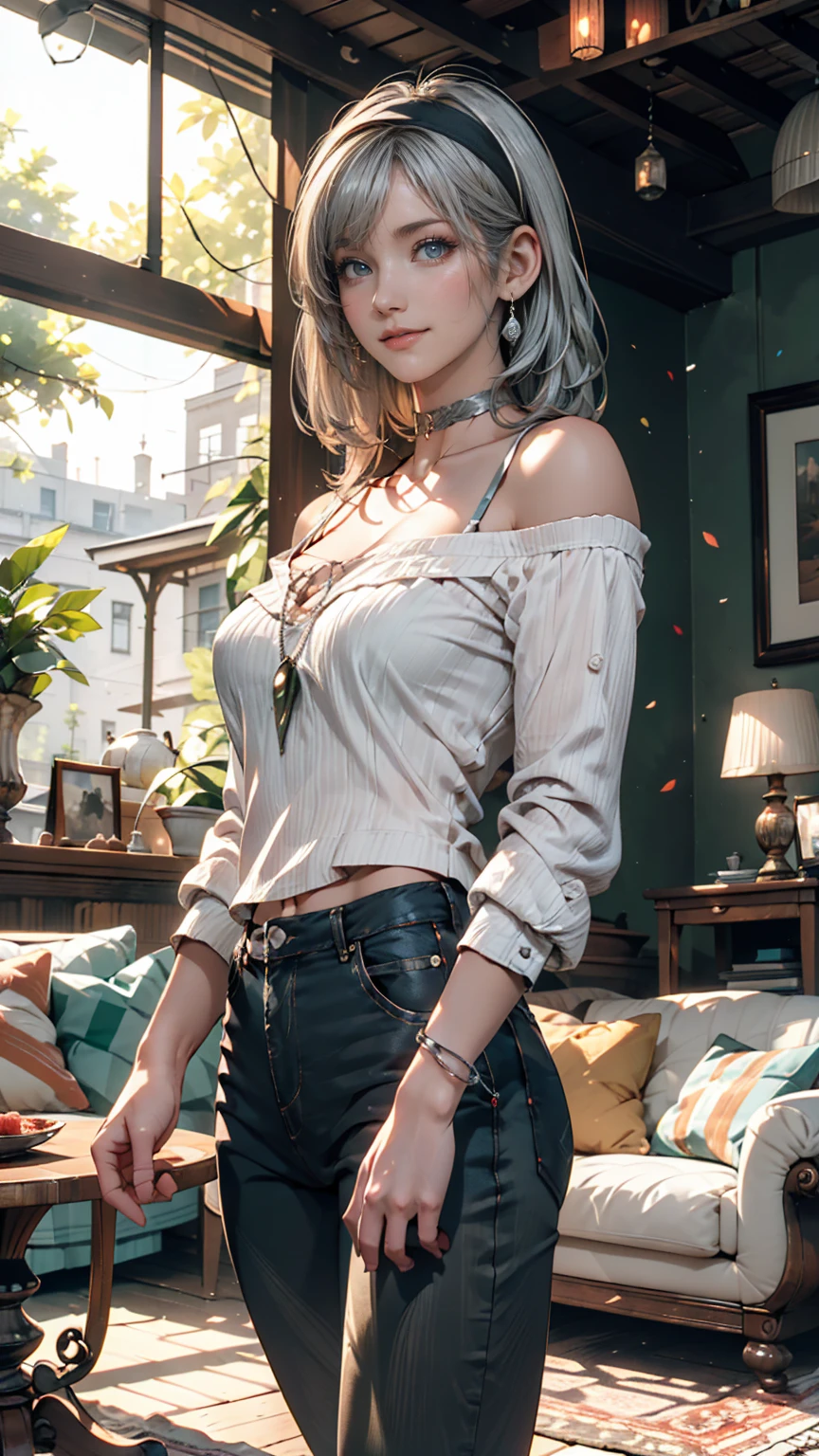 (masterpiece, best quality:1.2)
CiriWitcher, 1girl,  solo, looking at viewer, white top, black pants
<lora:CiriWitcher:0.7>