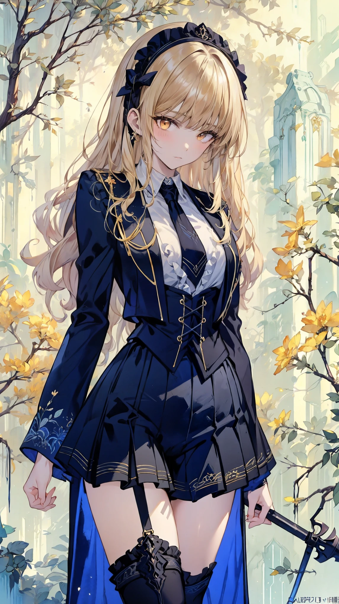  (((gothic))),      tree々Woman standing on a street surrounded by   、 A fascinating scene  ,       Decorate with hair accessories       、         The pose is medium length        ,             wavy blonde hair   ..。.。Super mini skirt with frills, 's expression is natural ,  calm expression .          wearing a frill sleeve miniskirt       、   tightened corset    ....、&#39;       Flower and silk sheets   、     wear white panties         。,            wear white panties creates a dreamy romantic vibe       .   she&#39;      The outfit is a dress and boots        ,    Back posture       、             I'm lifting the skirt with both hands            。   I&#39;   I'm  wear white panties     。        cameltoe       、  &#39;Turn slightly to the side,    Back posture       、    exudes a sense of contemplation and contemplation    .  The background is vibrant ,              Autumn leaves and elaborate designs             ,      落ち葉の並treeに立つ若い女性    .           It takes the audience into a dream world          {x}         Gently shine with natural light        ...., The delicate details of the costume、 x} Young woman standing  .             wears delicate shoes            ....,  Invite the audience into a world of dreams  . 

   秋の葉Woman standing on a street surrounded by    、 Of posture , (((watercolor))),            beautiful animated art The anime           ,            beautiful animated art The anime           work,   Kschat Krentz Key Art Feminine  ,  Gway's           , Anime Art Nouveau,           Detailed Key Animation Art   ,   The work inspired by   , Digital art on pixiv,              beautiful fantasy anime             