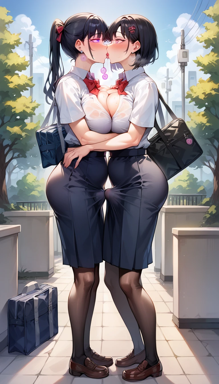 ((masterpiece, best)),(1girl),((mature woman)), light pink hair, dizzy, trumpet, ((office lady)), bangs, mid-chest, (full), slim, smiling, [wide hips] ,office,standing, aru \(blue archive\),