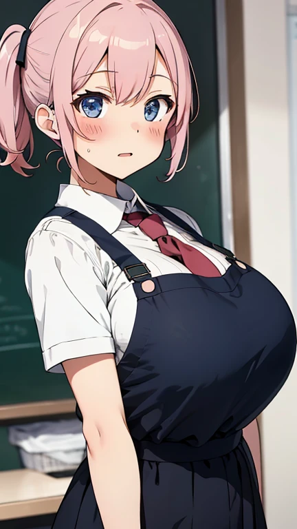 (1milf, solo), sitting, (sleeveless shirt, customer service uniform, bow tie), French twist updo, embarrassing big smile, (masterpiece best quality), delicate illustration ultra-detailed, sagging huge breasts, (customer service counter, cashier), work desk, detailed background, (((showing hairy armpit hair))), thick makeup, upper body only, pamphlet, in crowded restaurant, sweating, menu
