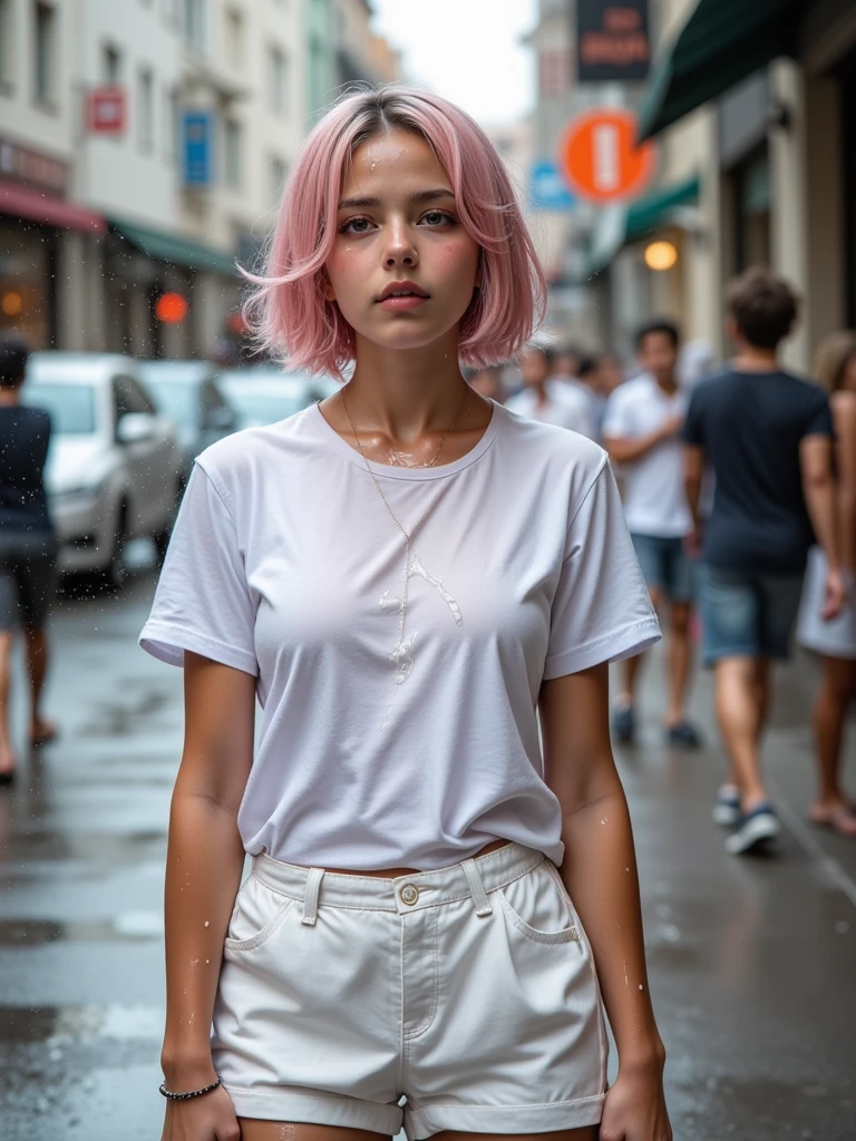 perfect lighting, leica summicron 35mm f2.0, kodak portra 400, film grain,
Cool girl, short cut, Loose colored hair, European Girl