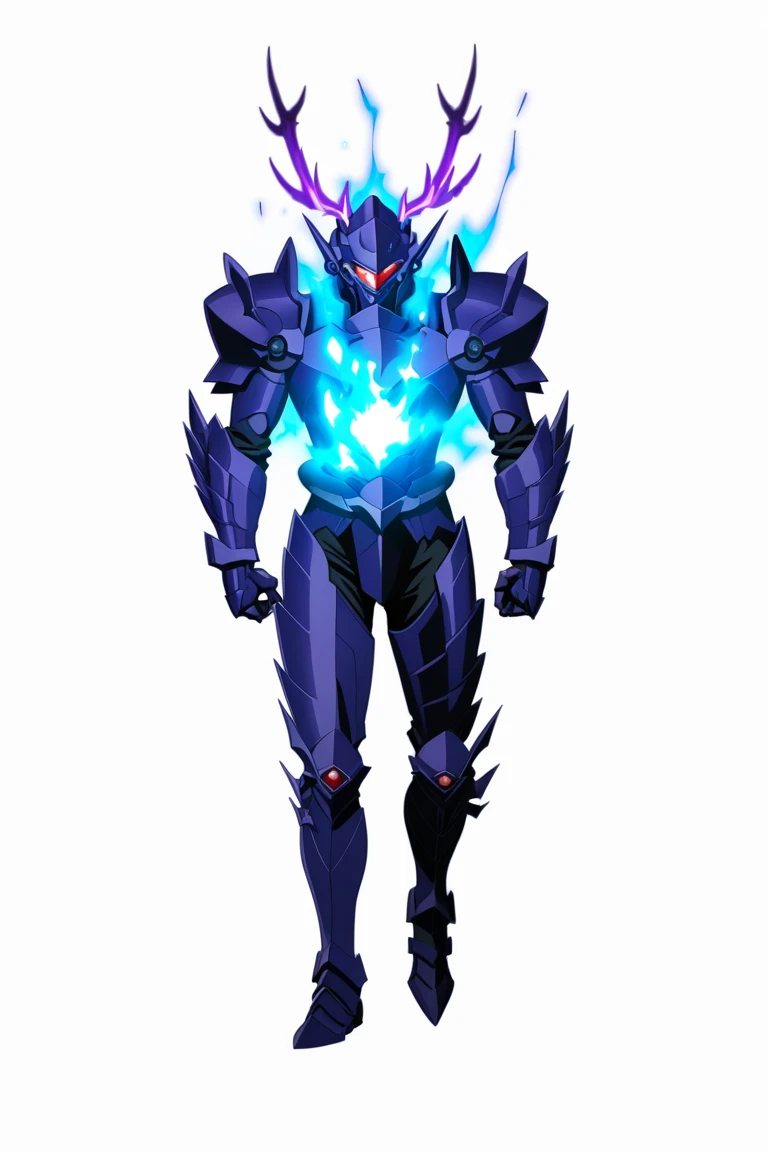 Huge muscles,Devilish wings,Devilish horns,Clear liquid dripping from penis,black costume,Huge erect penis,Ready your weapon,An angel cloaked in evil aura,The color of the face is Caucasian skin tone.,A suit with white and blue lightning bolt lines,Blue black hair with bright blue streaks