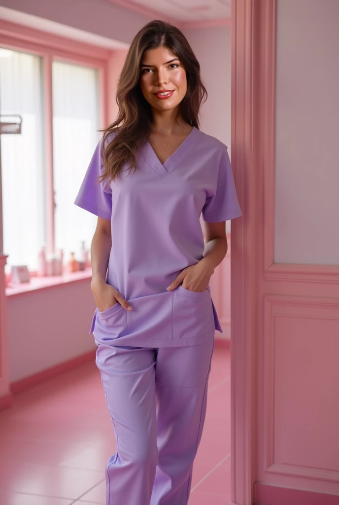 (pp clothes) Doctor girl peeing her pants