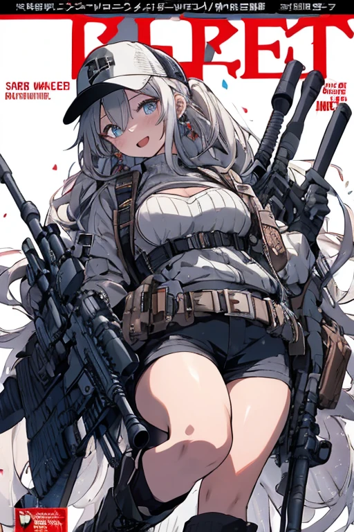 Emilia re:zero, purple eyes, Emilia, crown braid, x hair ornament, flower hair ornament, white hair, long hair, medium breasts, anime girl with a gun and angel halo, bikini + tattered military gear, m4 sopmod ii girls frontline, with rifle, from girls frontline, fine details. girls frontline, with pistol, misa amane *, infantry girl, mechanized soldier girl, soldier girl, of a sniper girl in war, girls frontline style, with a gun, misa amane, calvin klein bra, calvin klein panties,