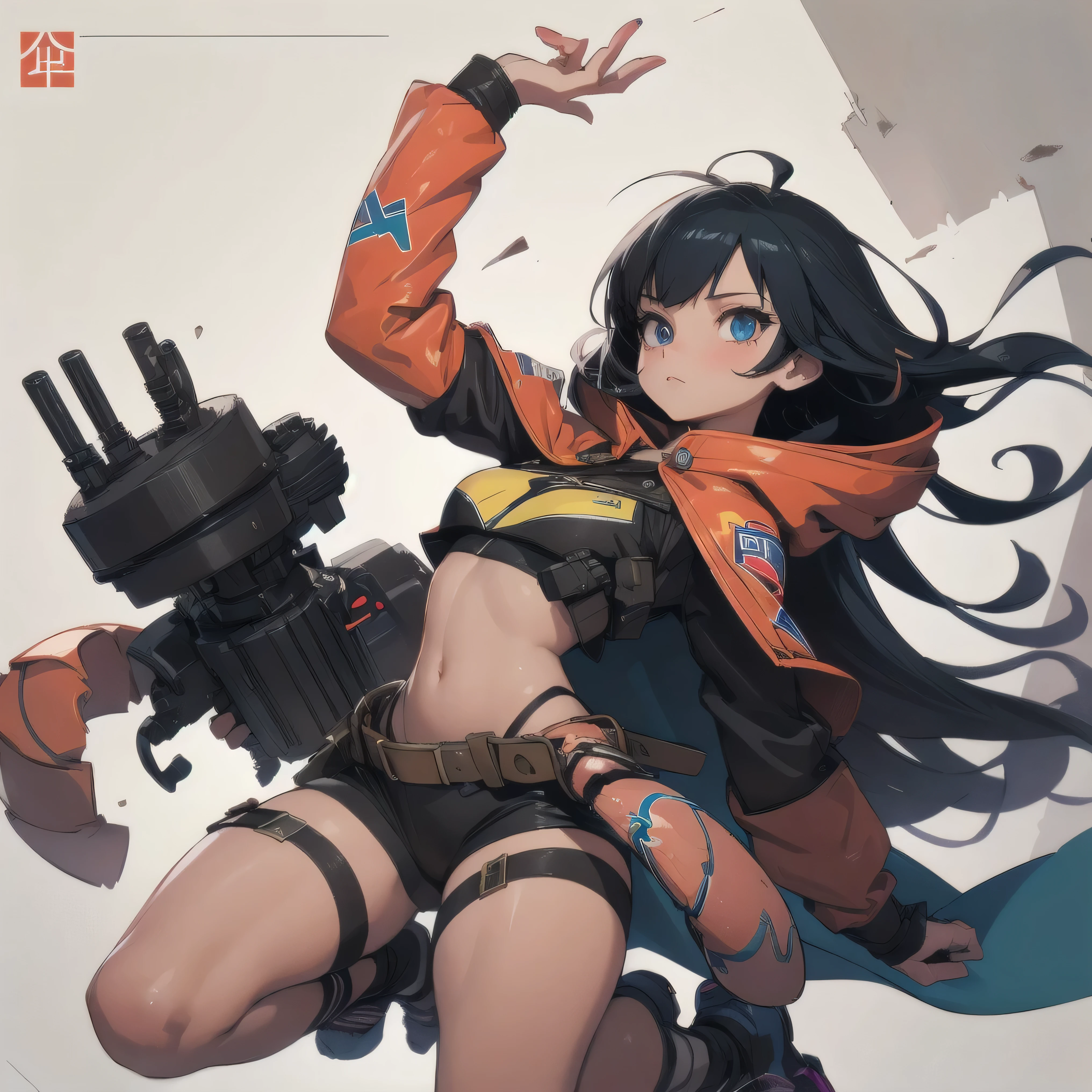 jumping nudist tank、Severely torn clothes are scattered around、Unstable buoyancy sandstorm、Amazing dynamism、Amazing Angle、