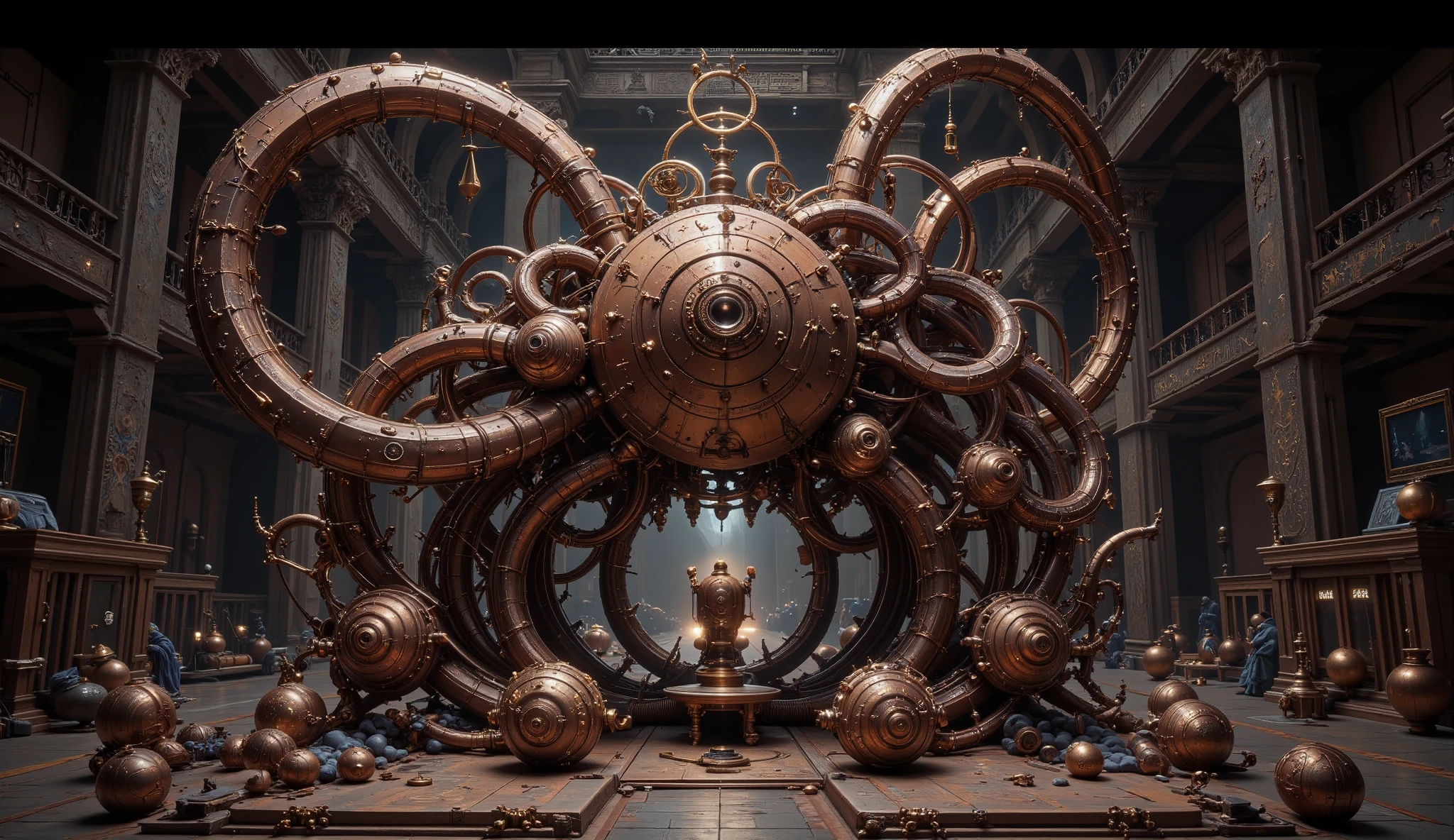 An overcomplicated contraption with lots of moving parts that performs a very simple task.