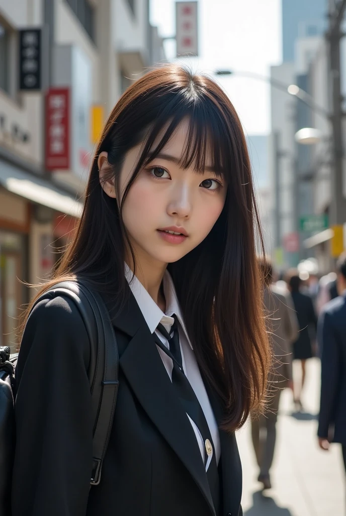 8K、cute、Adult Girls、uniform、suit、Displeased face