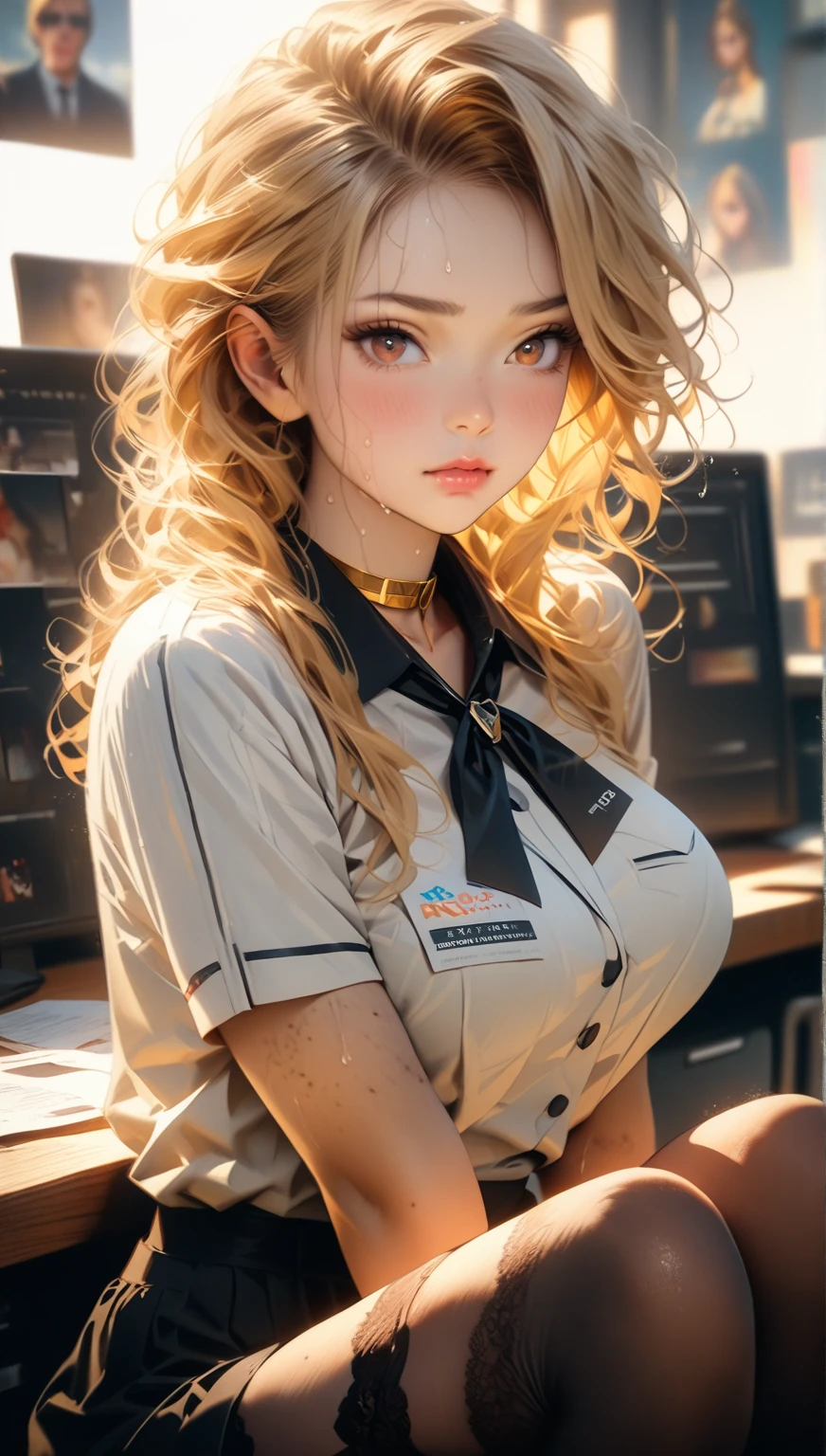 <lora:galko:1>, (best quality), big head, face shy, (galko with huge breasts:1.2) in a doctor blouse in hospital <lora:add_detail:1> <lora:LowRA:0.2>