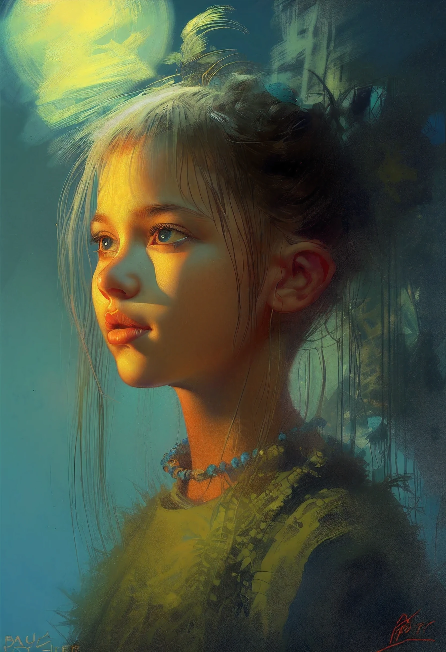 young girl, творческая импровизация (Created by Paul-Lehr)