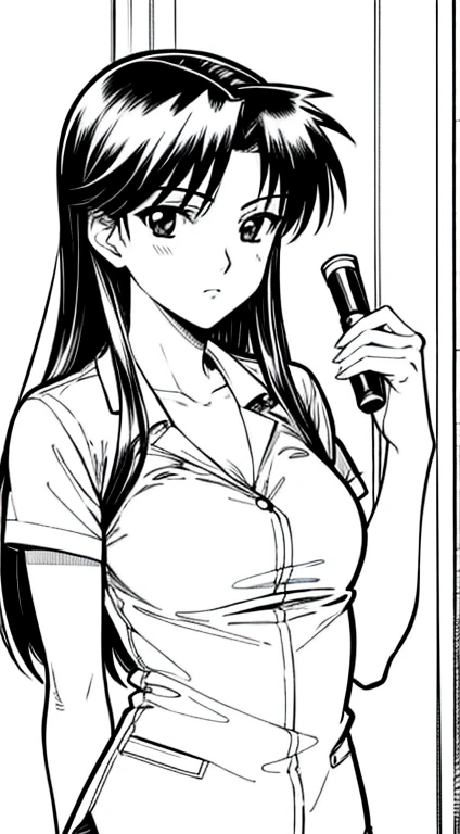 Misato Katsuragi,  clean line drawings ,