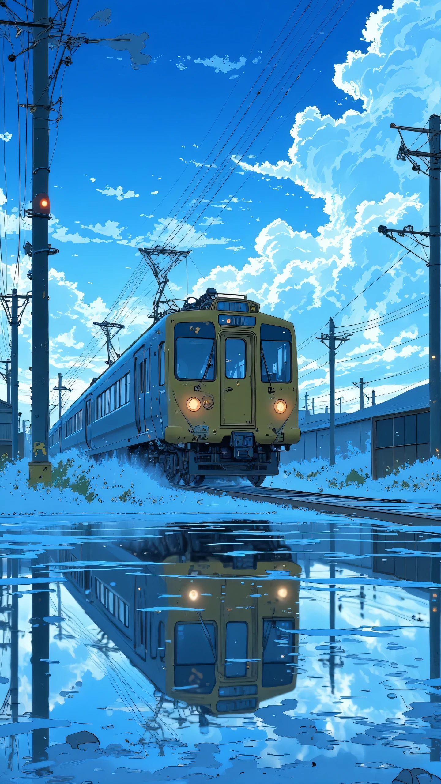 The fantasy world of Hayao Miyazaki comes to life on paper! 🚂🌈
The sky train in my painting shuttles through the endless blue curtain, with white clouds gently circling, as if you can touch that tenderness~💨💨
Its mirror image is under the water, with a sense of animation, and every frame is a wallpaper-level enjoyment! 📸💧 Come and feel this little happiness from the second dimension! 🌟💖
Picture spell: The train in the blue sky, surrounded by white clouds, reflected in the water, anime style, high resolution, high details, a 2D art masterpiece. --ar 3:4 --v 6.1