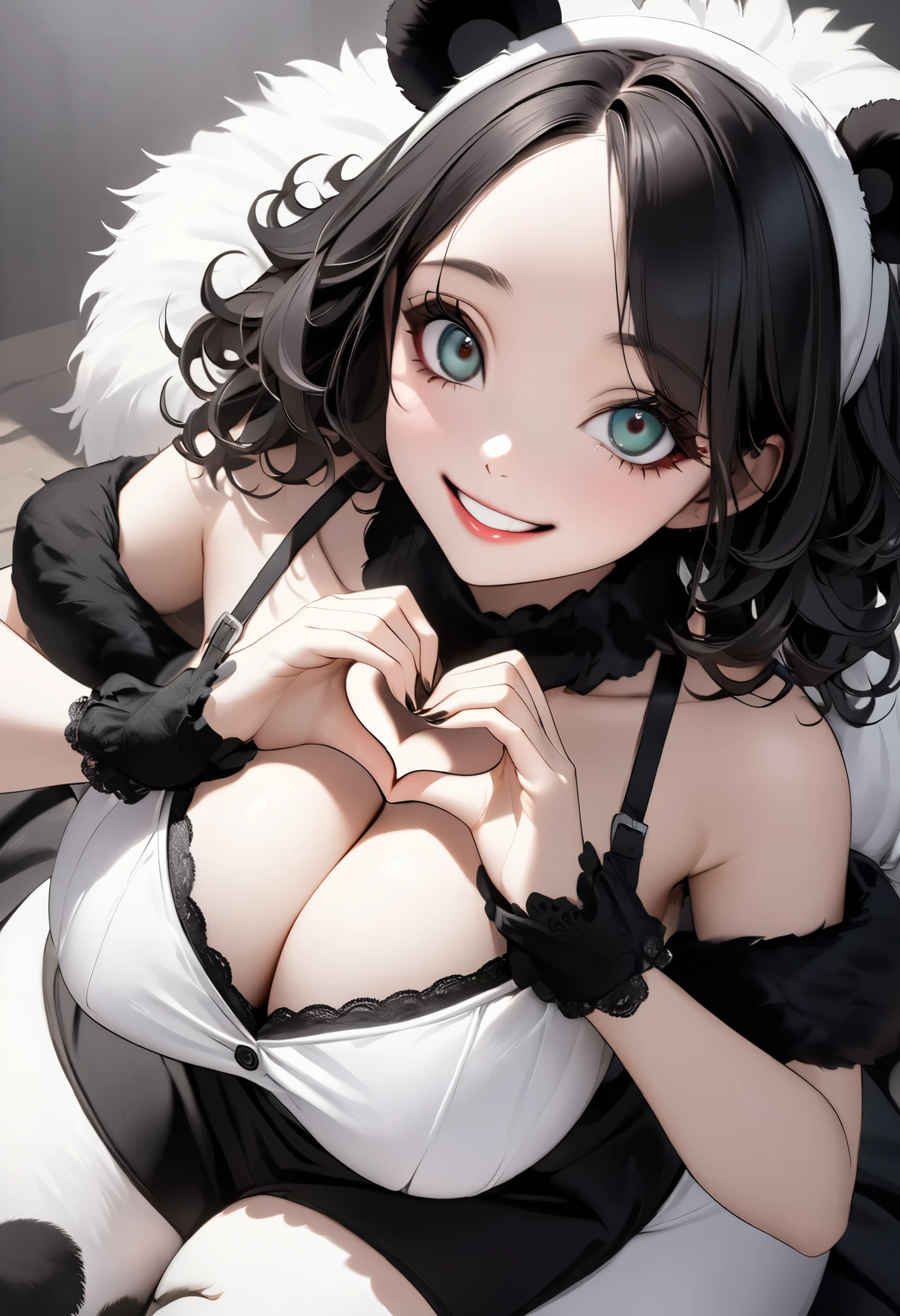 (masterpiece, Highest quality:1.1), looking at the camera、Smiling、Black Hair、High Ponytail, Sexy Bride, Huge breasts, Cleavage、(((Big Breasts:1.888))),White clothes,White Wedding Dress,corset、White Art,Surrounded by flowers,Upper Body,