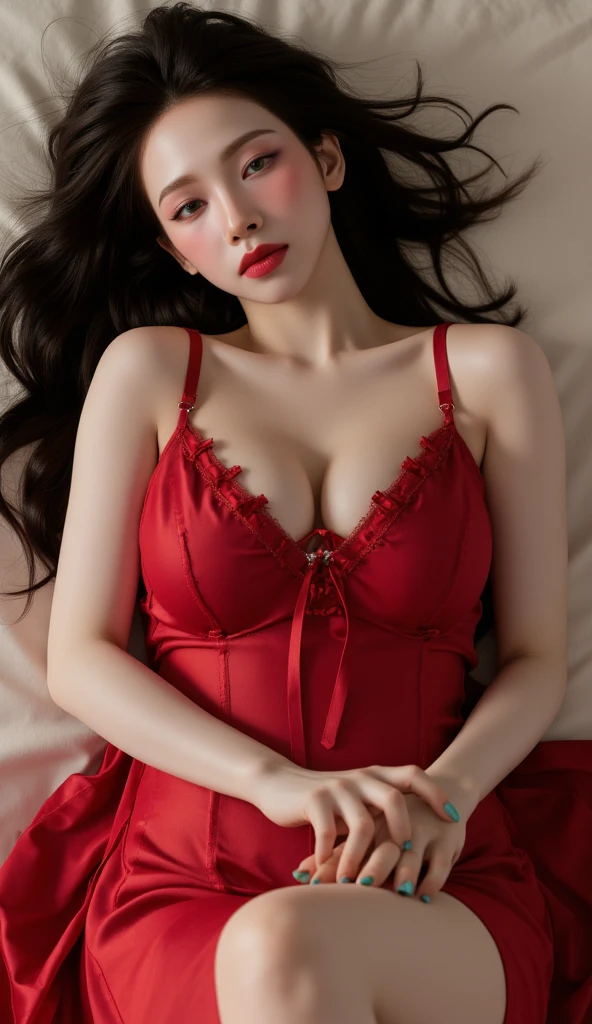 masterpiece、Highest quality、Detailed_skin、Lots of red roses on the background:1.8、hair、(Very large breasts:1.5)、see-through、Cinematic:1.35