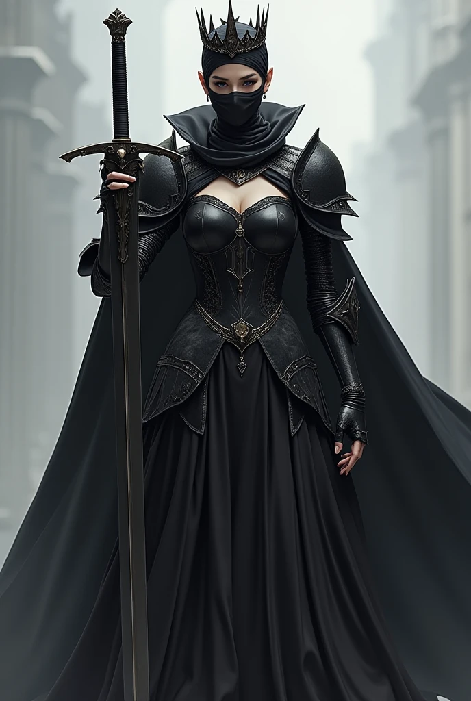 Ara of a person with a big sickle々Images, concept art by Han Gan, Artstation contest winner, Digital Art, Benedic Bana, dark cloaked necromancer, Dark fantasy concept art, Wraith with dark hood, dark high-contrast concept art, The figure of the dark cloak, Dark concept art, Shroud Figure, dark fantasy character design
