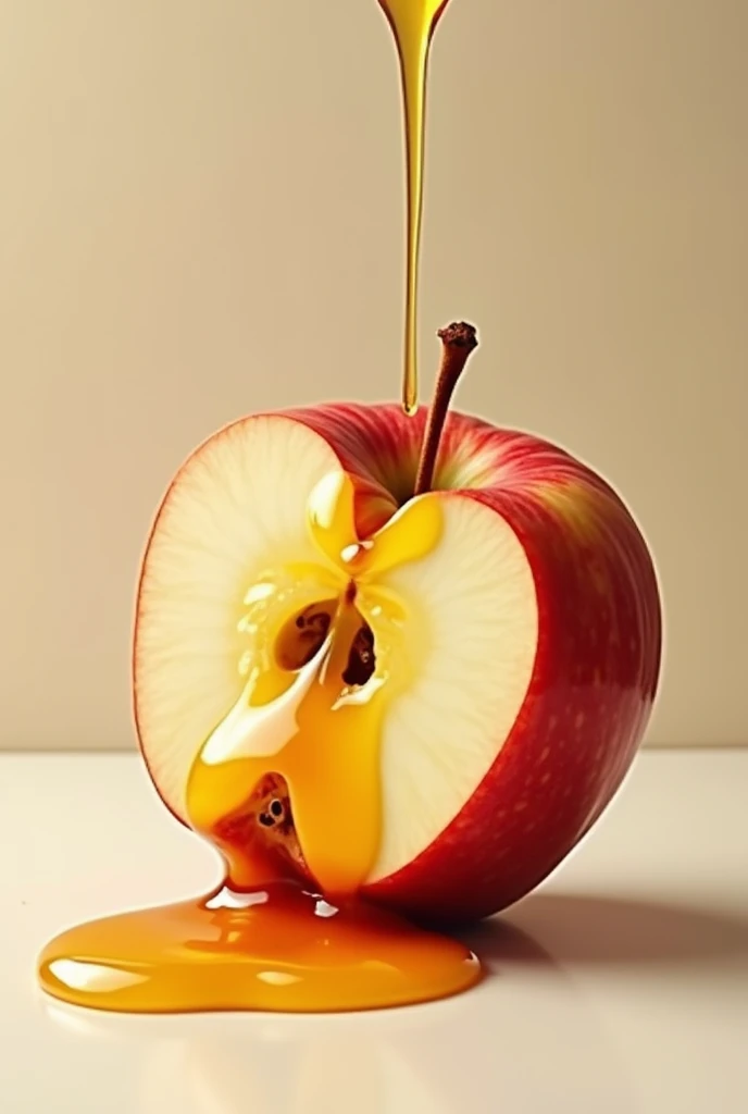 An image of an apple, half-rotten, Eaten from inside, illustrating internal decay and neglect.