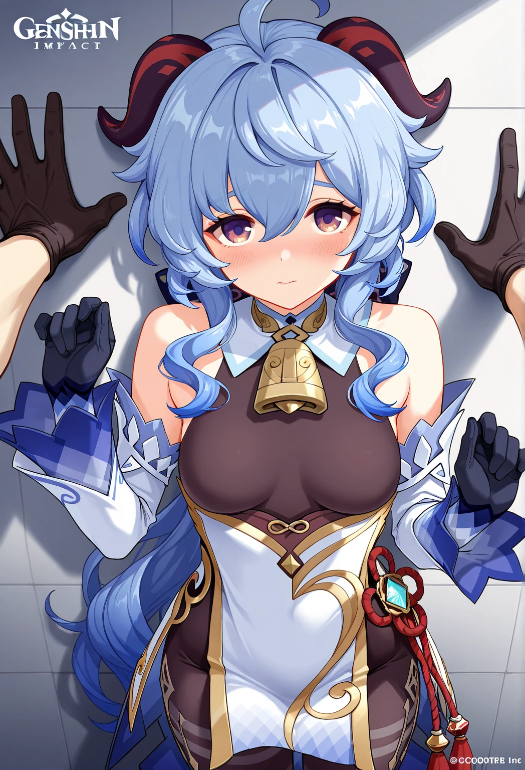 <lora:xl_heart-shaped_boob_challenge -000003:1>,1girl,heart,heart hands,ganyu \(genshin impact\),, masterpiece, best quality,