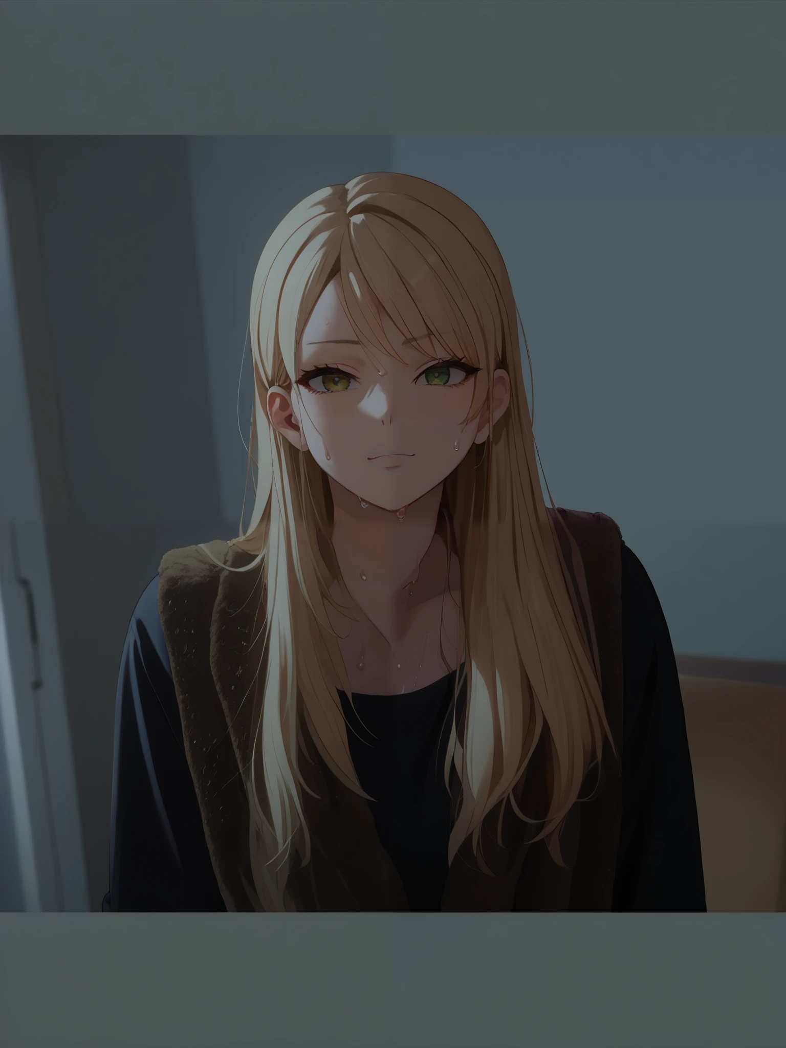 Sweaty anime girl sitting , anime style 4 k, digital anime illustration , digital anime art, anime style. 8K, Moe Style Anime, anime art wallpaper 4k , anime art wallpaper 4k , anime style illustration, soft anime cg art , detailed digital anime art,