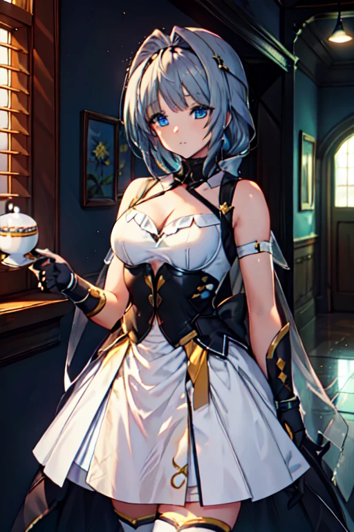 Maid girl, anime maid, paladin armor, fantasy armor, (knight paladin armor)