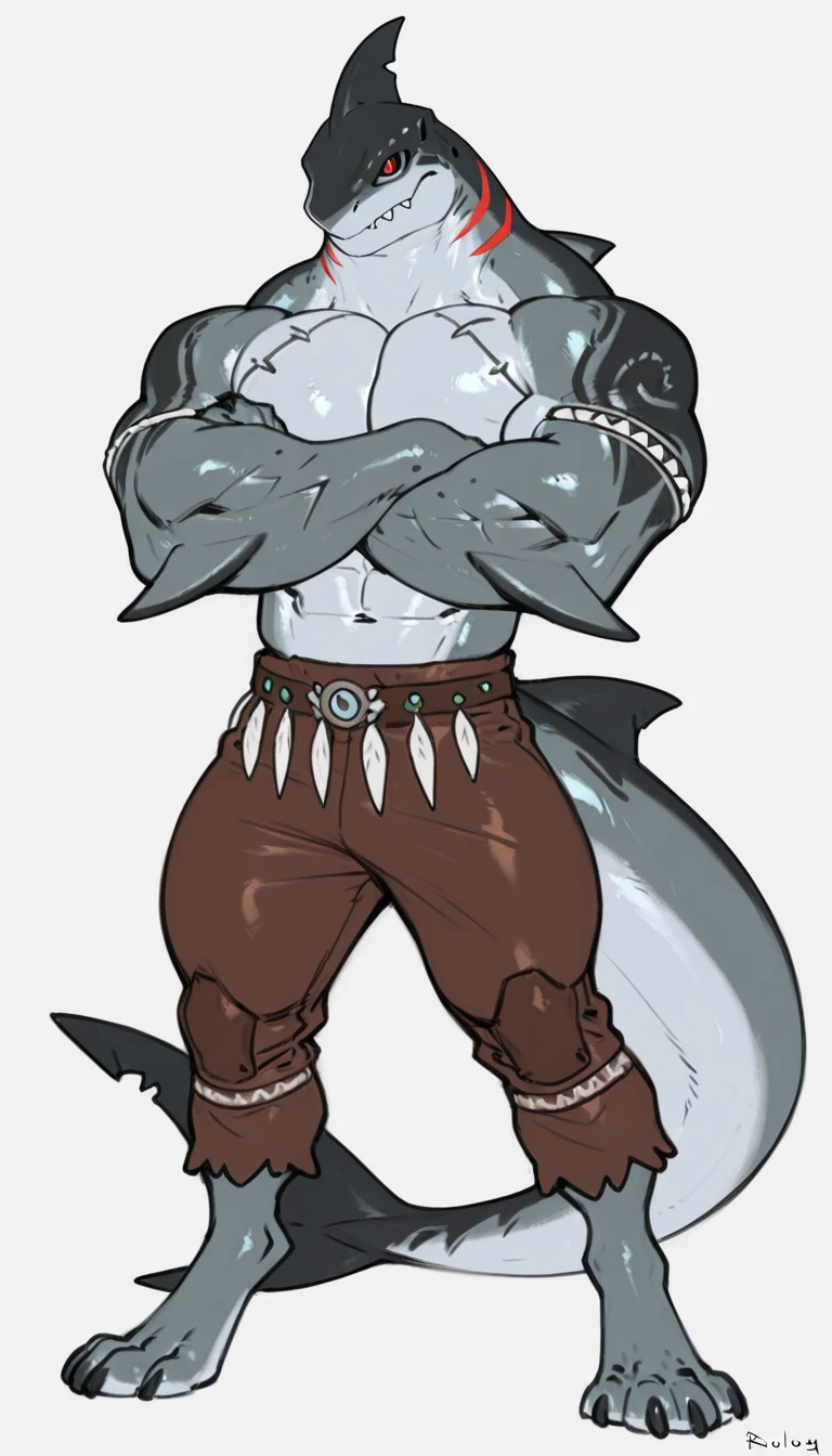 A DRAWING OF A MUSCULOUS WOLF HOLDING A PSYCHOLOGY TRIDENT, THE WOLF MUST BE WHITE AND GREY, WITH AN IMPOSING POSTURE AND A FIERCE LOOK, BLUE CLOTHES AND GOLDEN TRIDENT, MASCOT FOR UNIVERSITY ATHLETIC SCHOOL, VERY FIERCE WOLF IN JUST SHORTS