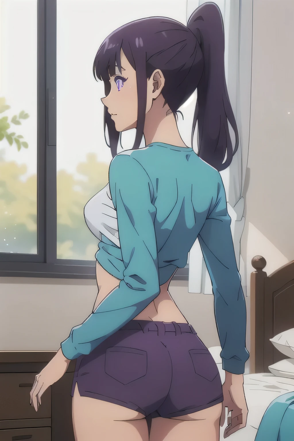 1girl, (shapely body), (solo), 19 years old, hdr, <lora:Junko_Hokaze_V4:0.7>, swimsuit, epic realistic, RAW, analog, (1 person), realistic shadows, ((highly detailed skin, skin details)), sharp focus, 8k UHD, DSLR, high quality, Fujifilm XT3, soft cinematic light, adobe lightroom, photolab, hdr, intricate, highly detailed, (hdr:1.4), sunrise, purple hair