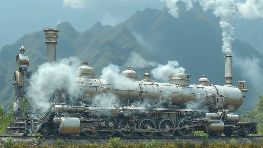 Double Decker Steam Locomotive 