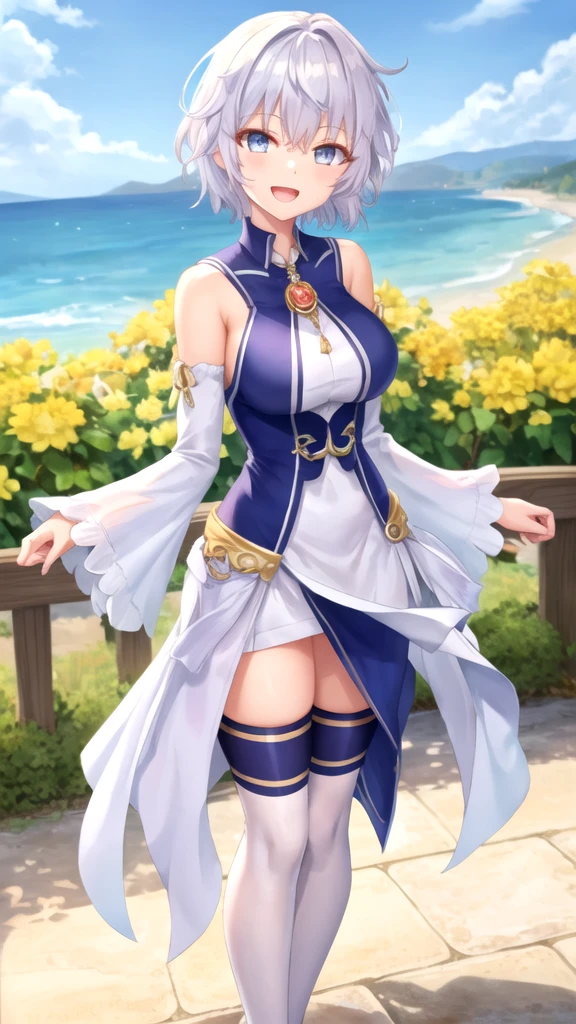 最high quality、high quality、best image quality、8K、最High resolution、High resolution、最high quality、masterpiece、whole body photos、 skin in every detail、 face in every detail、 eyes in every detail、 lips in every detail、 teeth in every detail、 ears with attention to detail、 hair with detailed details、arms with attention to detail、 hands with attention to detail、 fingers with attention to detail、 (fine hands、thumb1reference4)、 legs with attention to detail, feet with attention to detail, 8k, ultra HD, sharp focus, details hair, beautiful hair, details face, beautiful detail eye, details pupil, perfect hand, vibrant colours, soft lighting, best quality,4k,highres,masterpiece:1.2, ultra-detailed, portraits, HDR:1.1, vivid colors:1.1, studio lighting, bokeh, highly saturated colors, detailed background, subtle shadows, ethereal glow, pastel color palette, delicate details, sublime beauty, feminine charm, crisp focus, fine brushwork, impeccable craftsmanship, emotional depth, captivating storytelling, intriguing narrative)
, impressive realism, exceptional artistry, masterpiece-worthy, awe-inspiring.
1 girl, 15 years old, white skin, long red hair, random high ponytail hair, layers hair, bangs hair, beautiful girl, cute girl, sweet girl, pretty girl, perfect girl, perfect body, pretty eyes, yellow eyes, thin lips, (eye line, lip soft),huge, huge breast, saggy, breasts expansion, outdoors, smile, thigh, legs, random summer outfits, full cover, standing, photo on middle fancing camera, full body,