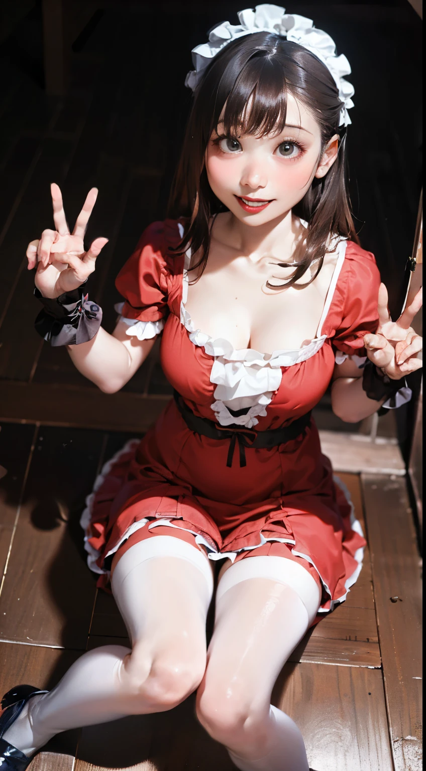 (masterpiece:1.2),8k, beautiful, high quality, ((Amazing Artwork:1.5)),
((Flexible and sexy posture:1.5)),(nsfw:1.1),
(gothic lolita:1.6),((ruffle,decoration rose dress:1.8)), (flower hair ribbon),thighhighs,
Cute girl, ((White skin:1.6)), (ahe face:1.8), ((Slim girl:1.5)), (:1.5), (( girl:1.5)),
pov,(naughty:1.7),(slut:1.8),
(On a dirty torture chamber:1.5), moody lighting, prison,
full body shot,
