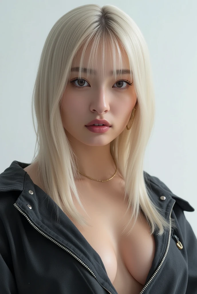 highest quality、8k Masterpiece、超A high resolution、(Photorealistic:1.3)、RAW Photos、1 girl、Silvery white hair、Glowing Skin、1. Super-beautiful Cyberpunk Soldiers、((Ultra-Realistic Details))、Portrait、Global Illumination、Shadow、Octane Rendering、8k、Super sharp、Beautiful breasts、Metal、Cold colors、、Very intricate details、Realistic Light、CGSoation Trend、Beautiful Eyes、Shining Eyes、To the camera、Neon Details、