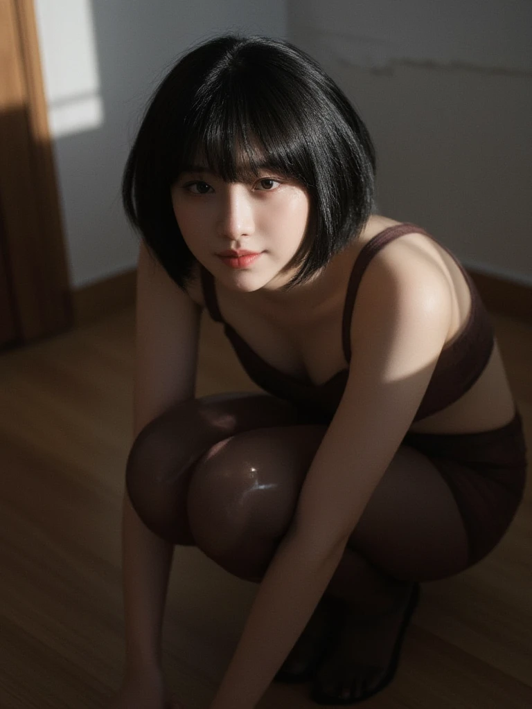 Full body view, Feet in view, Highest quality, (dramatic lighting:0.7), masterpiece, RAW photo of (16 year old woman with short hair), cute, wearing camouflage short skirt, pantyhose, portrait, shirt, perfect face, alluring eyes, vivid detail, (highly detailed skin), freckles, sfw, (blue tint:0.6), (dirty:0.8), (bloody:0.7), key lighting, (backlighting:0.5), medium depth of field, photographed on a Canon 5D, 50mm lens, F/4 aperture, (hyperdetailed, intricate details), sharp focus, muted colors, 8k, absurdres, 8mm film grain, war photography