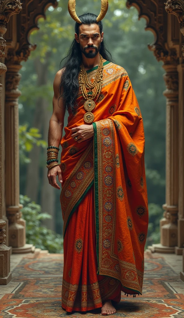 Indian man saree 
Crossdressing