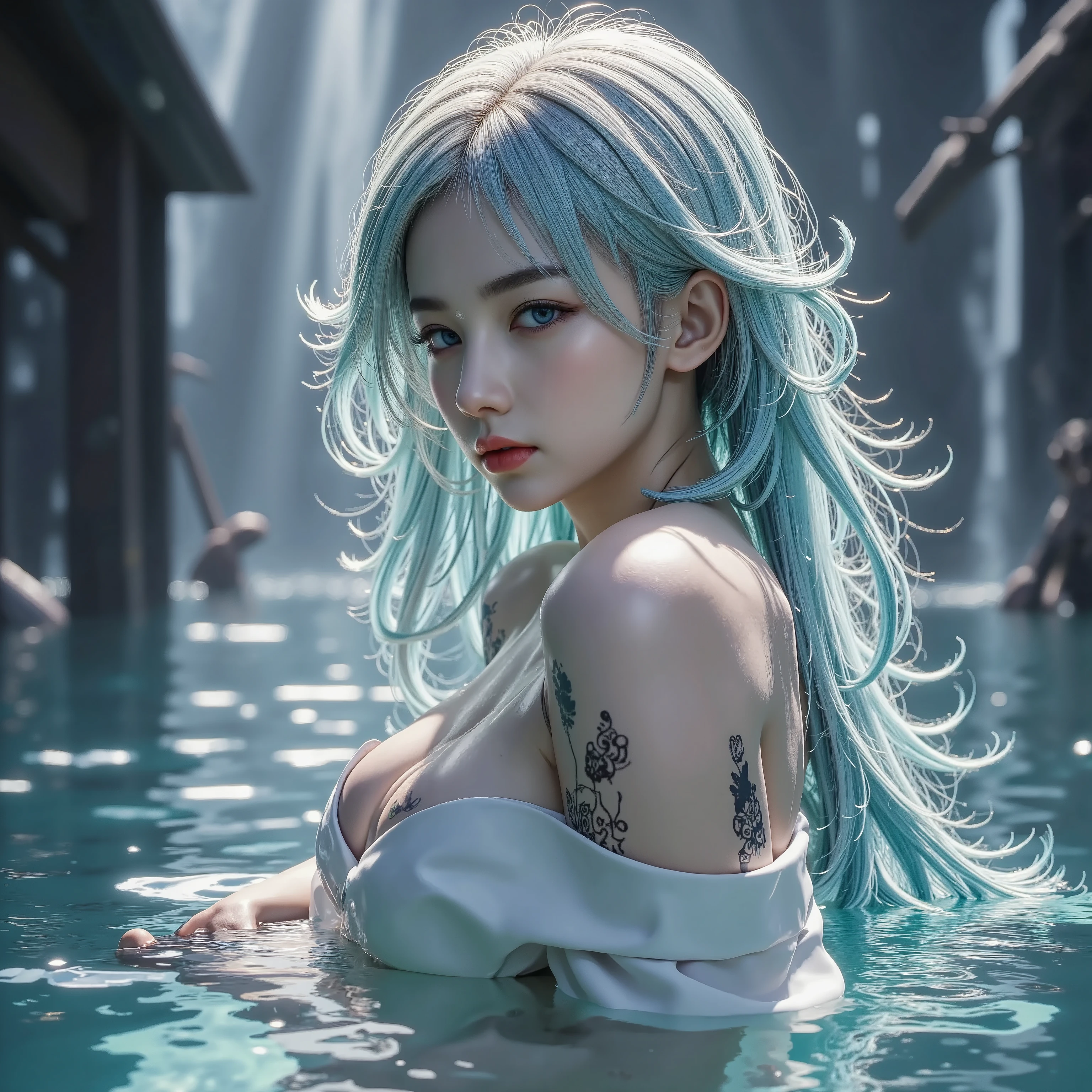 goddess、A water-themed temple