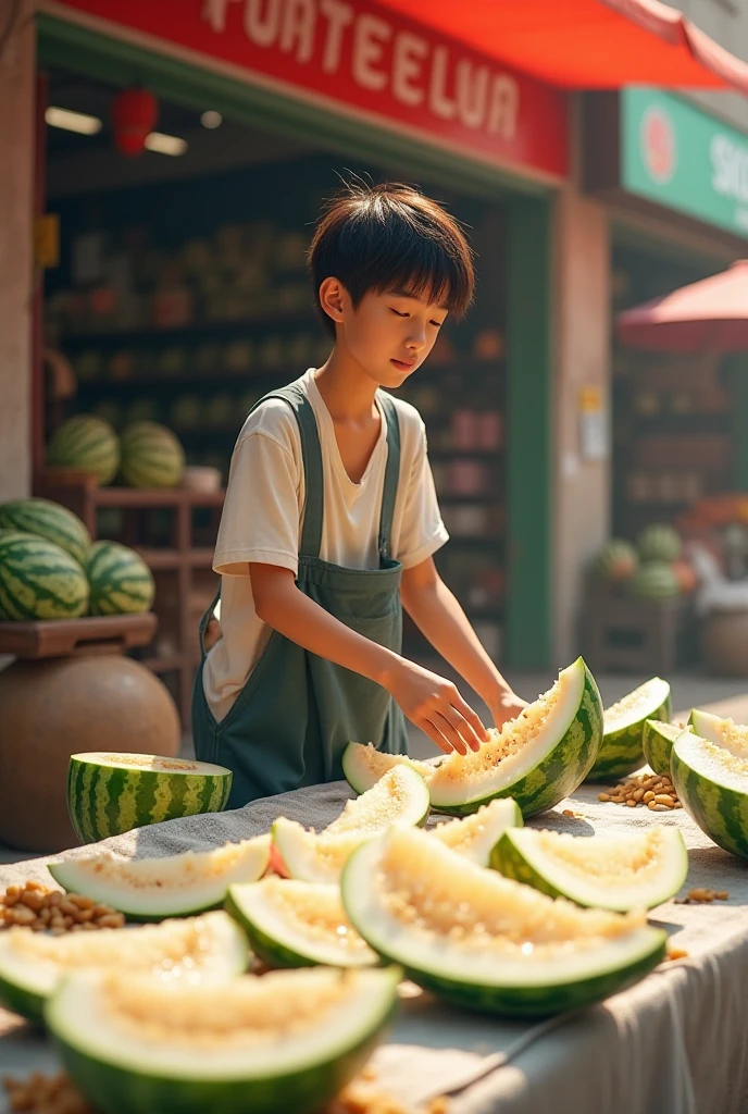 KIDS EATING MARKET SLAPSTICK