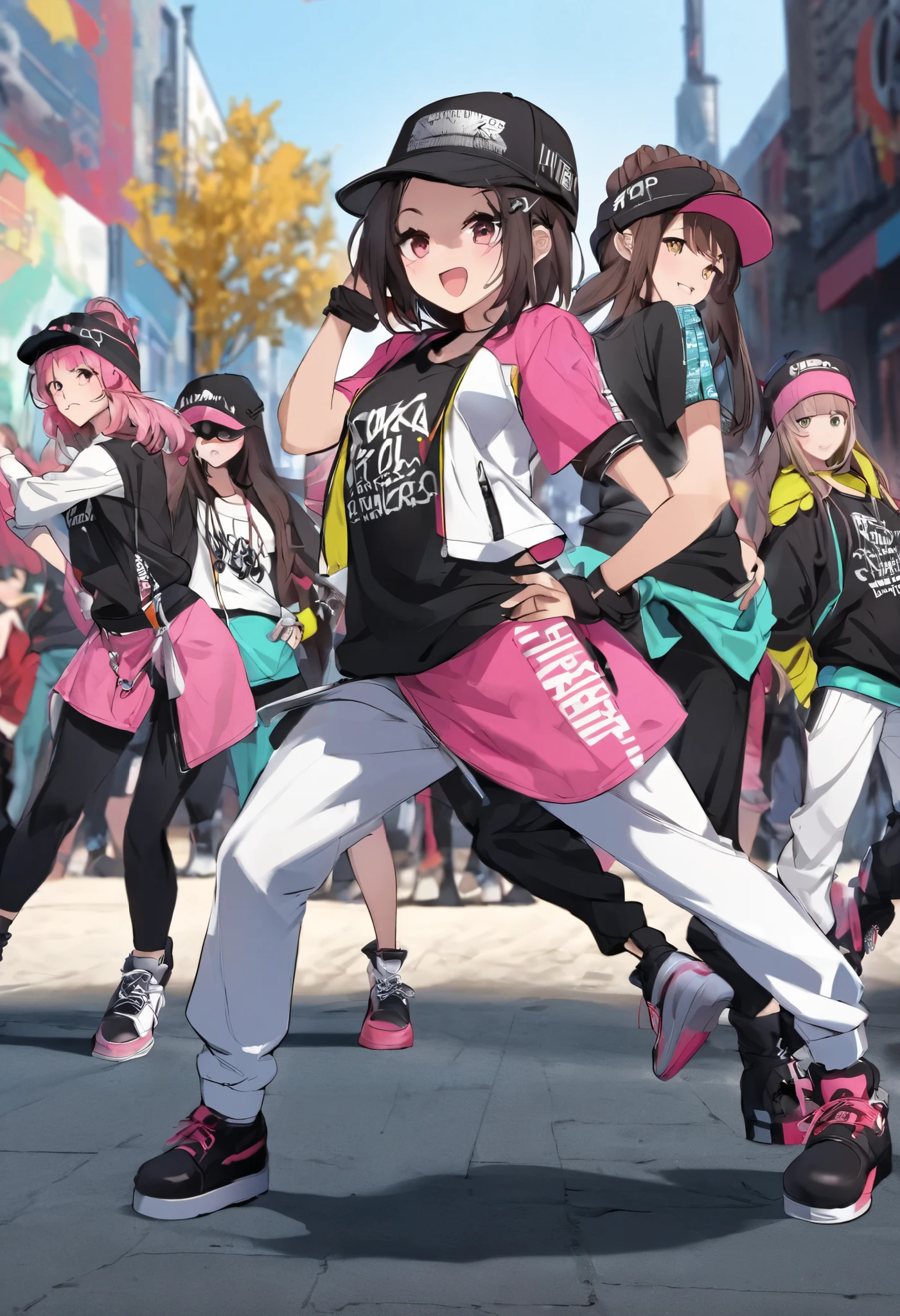 hip-hop street dancers