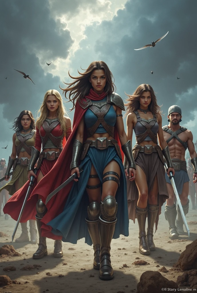muscular woman, Asgard, valkyrie,Lady Knight,anatomical correct,epic fantasy digital art,Masterpiece artwork,8k,Realistic colorful body with high definition resolution, Quality Superior,, Epic composition,