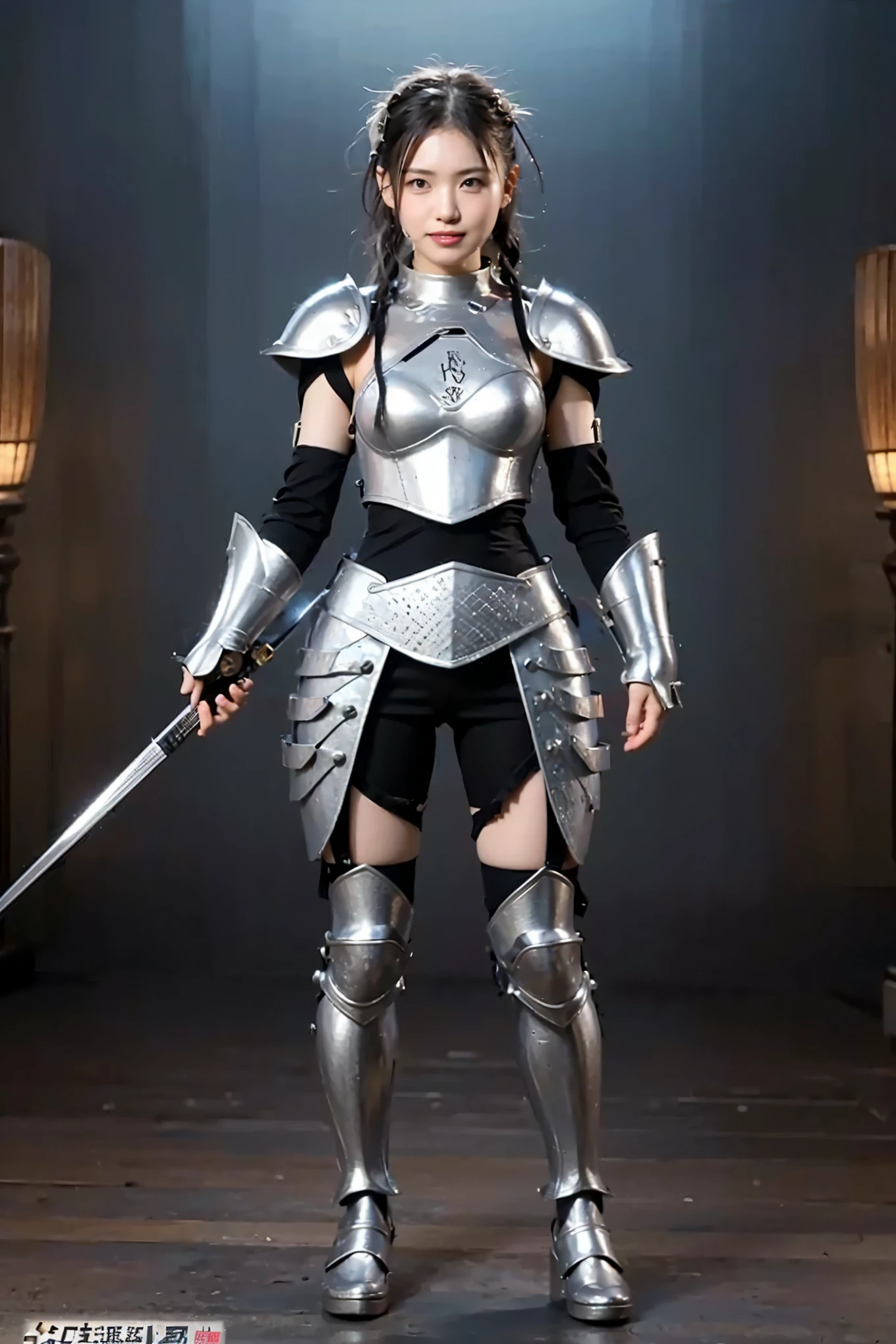 (masterpiece, 4K ,Super detailed:1.2),(anime:1), leader, armor, Bearded, Muscular, Martial faction, Full body side view, View Viewer, , Pure white background