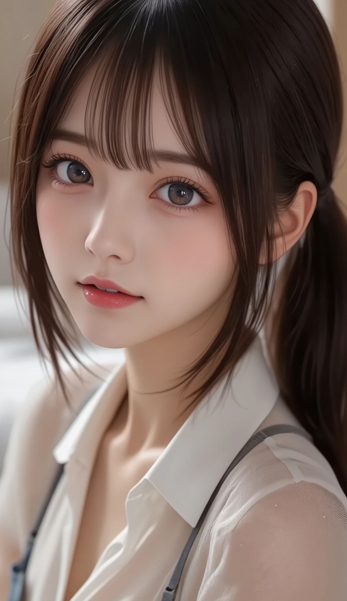 8k, super high resolution , best quality, Masterpiece,rule of thirds,golden ratio, surreal, photos, one woman ,( girl :1.3), is cute , is cute 顔, Beautiful Eyes in Every Detail , 細かく Details, mature woman, princess,full body,smile, black hair,drill hair,ID photo,future, brutal cyberpunk woman , luxurious and beautiful ,Bunny Girl, has a playful sense typical of anime art styles、conveys a slightly elegant vibe. bedroom.,( Thin Waist:1.4)、( Beautiful :1.4), pink lips, profile,((( ideal body shape))),Small bust, A cup :2,、 portrait:2、 perfect anatomy 、鮮明な Details、 Details, thin lips,Perfect and beautiful face ,完璧で is cute 顔, Meticulous Skin , Perfect Limbs 、 Thin Waist, surreal,Light and Dark, Fashion Magazine Cover ,glowing
