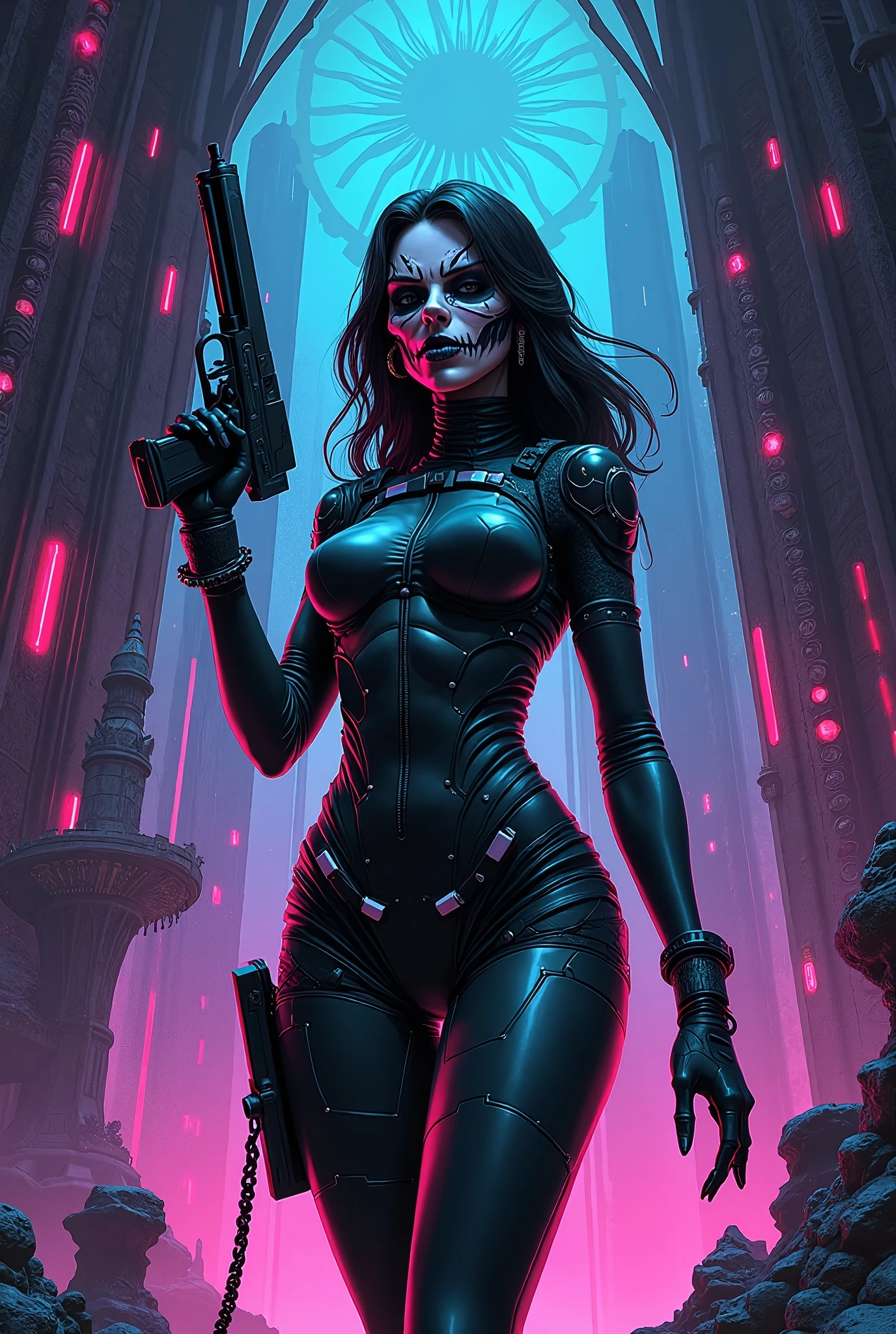 Zombie female cyberpunk