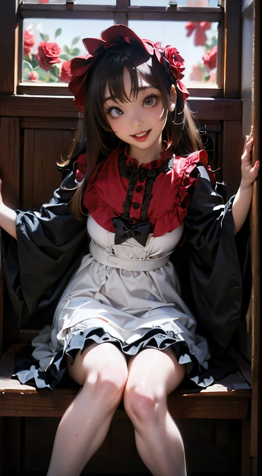 (masterpiece:1.2),8k, beautiful, high quality, ((Amazing Artwork:1.5)),
((Flexible and sexy posture:1.5)),(nsfw:1.3),
(gothic lolita:1.6),((ruffle,decoration rose dress:1.8)), (flower hair ribbon),thighhighs,
Cute girl, ((White skin:1.6)), (ahe face:1.8), ((Slim girl:1.5)), (:1.5), (( girl:1.5)),
pov,(naughty:1.7),(slut:1.8),
(On a dirty torture chamber:1.5), moody lighting, prison,
full body shot,