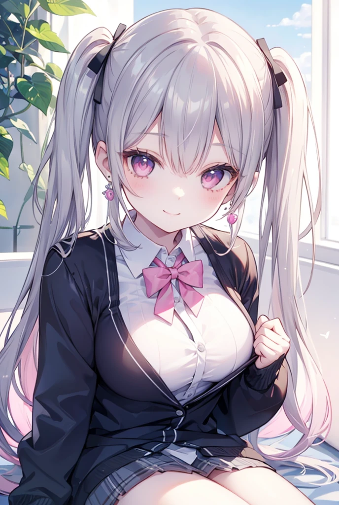 (minigirl:1.1) on a (table:1.1) in front of the breasts of a giantess, minigirl on a platform in front of the face of a giantess, (2girls:1.6), serafuku, classroom, upper body, breasts
 (breasts closeup: 1.4), smug, bent over, (minigirl on a table), (minigirl:2.5), standing, embarrassed, scared,  (shiny_skin:1.2), (from_below:1.5)